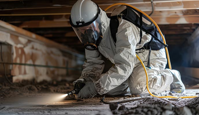 inspecing crawl space